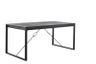 Eettafel Newhaven U-poot zwart 200x100 cm rechthoekig