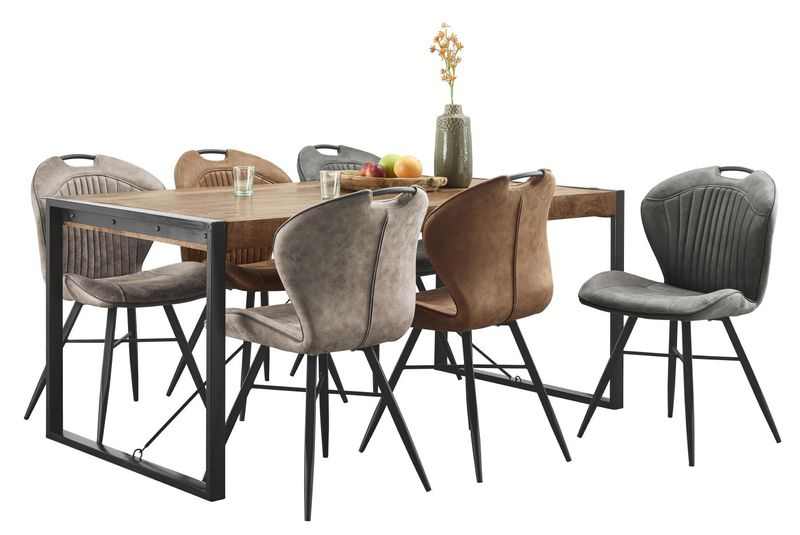 Eettafel Newhaven U-poot 200x100 cm rechthoekig