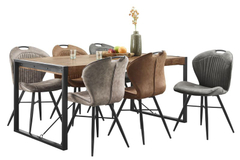 Eettafel Newhaven U-poot 200x100 cm rechthoekig