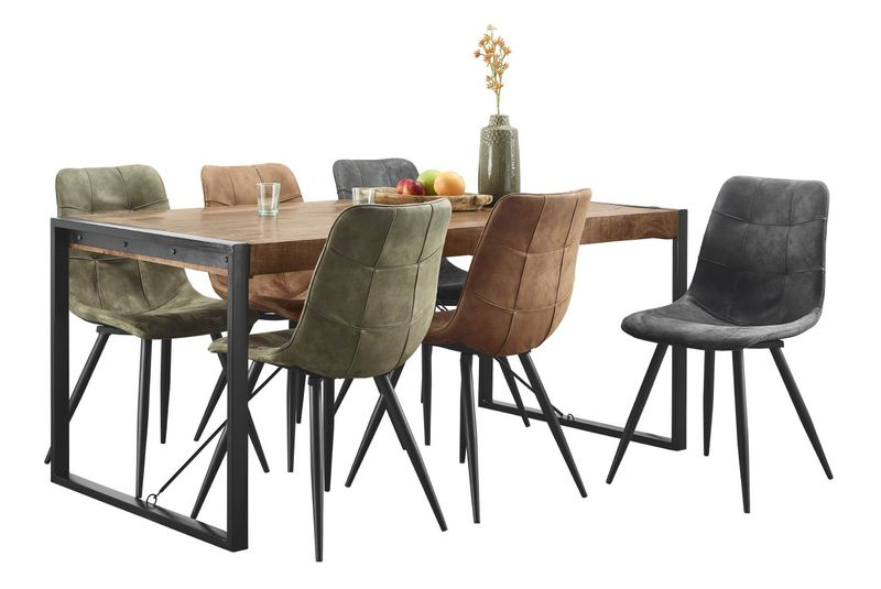 Eettafel Newhaven U-poot 200x100 cm rechthoekig