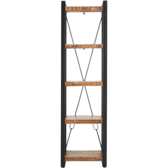 Boekenkast Newhaven mangohout 200x55x40 cm