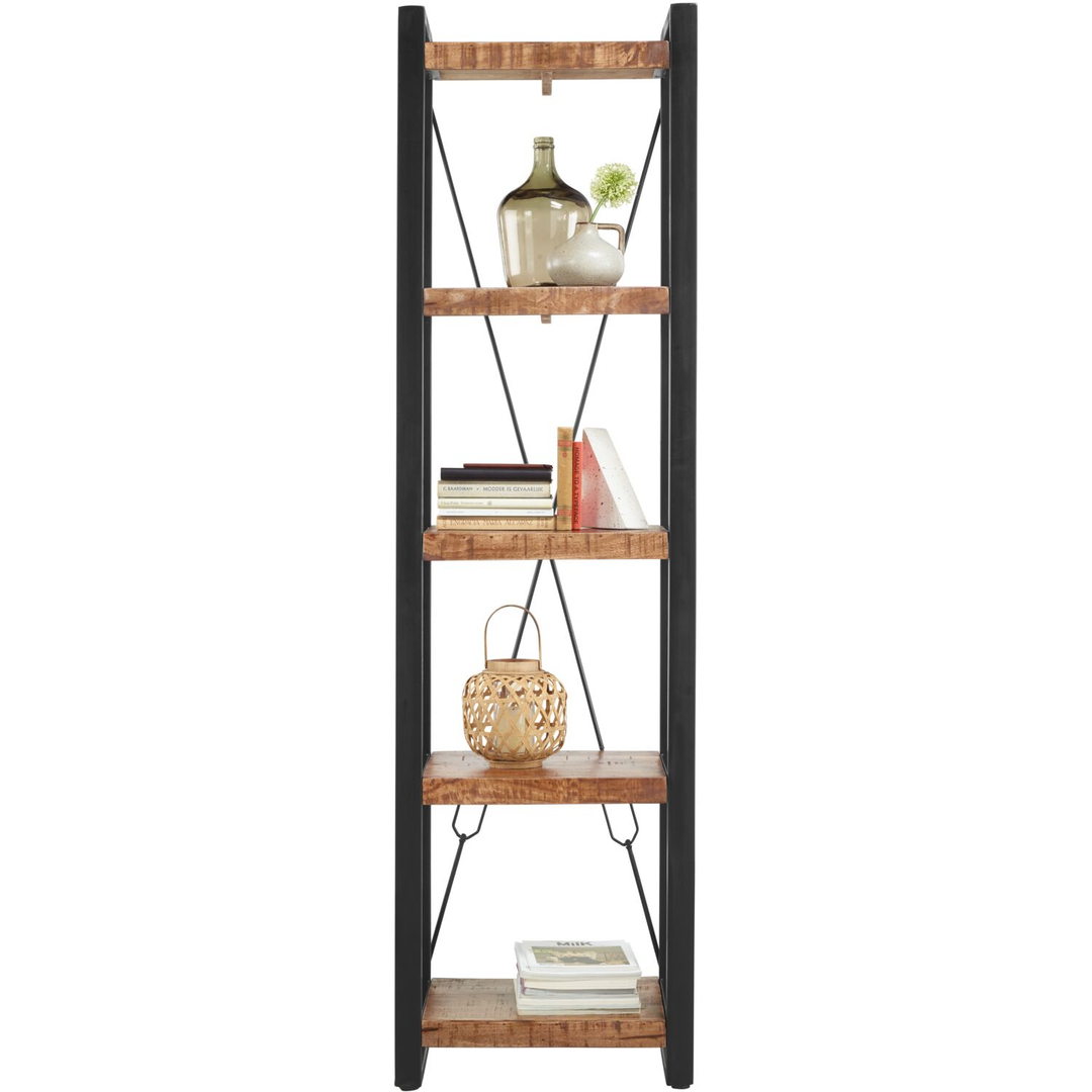 Boekenkast Newhaven mangohout 200x55x40 cm