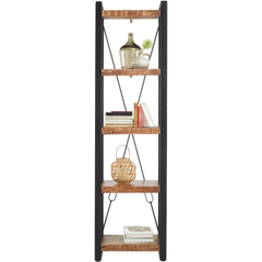 Boekenkast Newhaven mangohout 200x55x40 cm