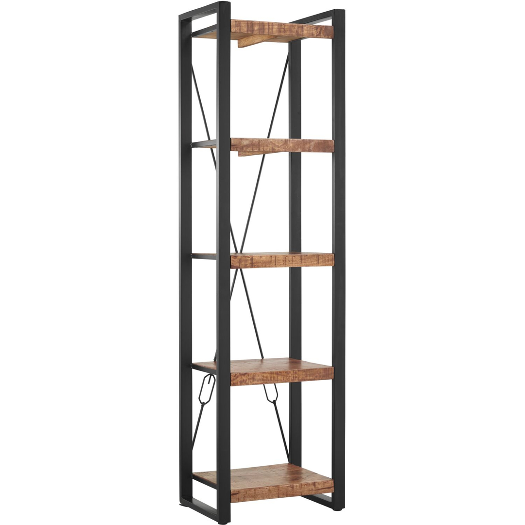 Boekenkast Newhaven mangohout 200x55x40 cm
