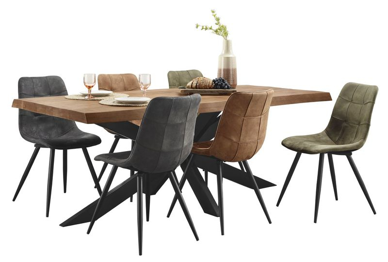 Eettafel Newhaven mangohout 240x100 cm rechthoekig