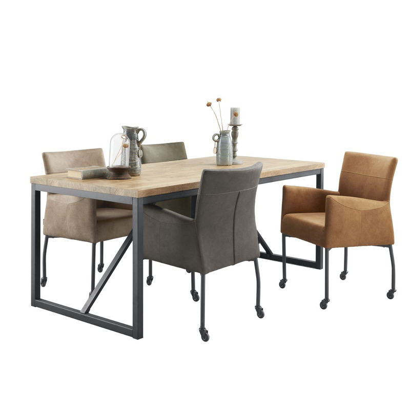 Eettafel Ricardi 160x90 cm rechthoekig mango