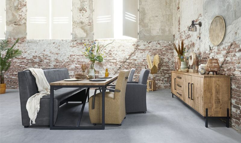 Eettafel Ricardi 190x90 cm rechthoekig mango