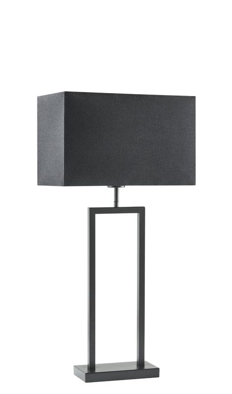 Tafellamp Tarante (lampvoet h55) mat zwart
