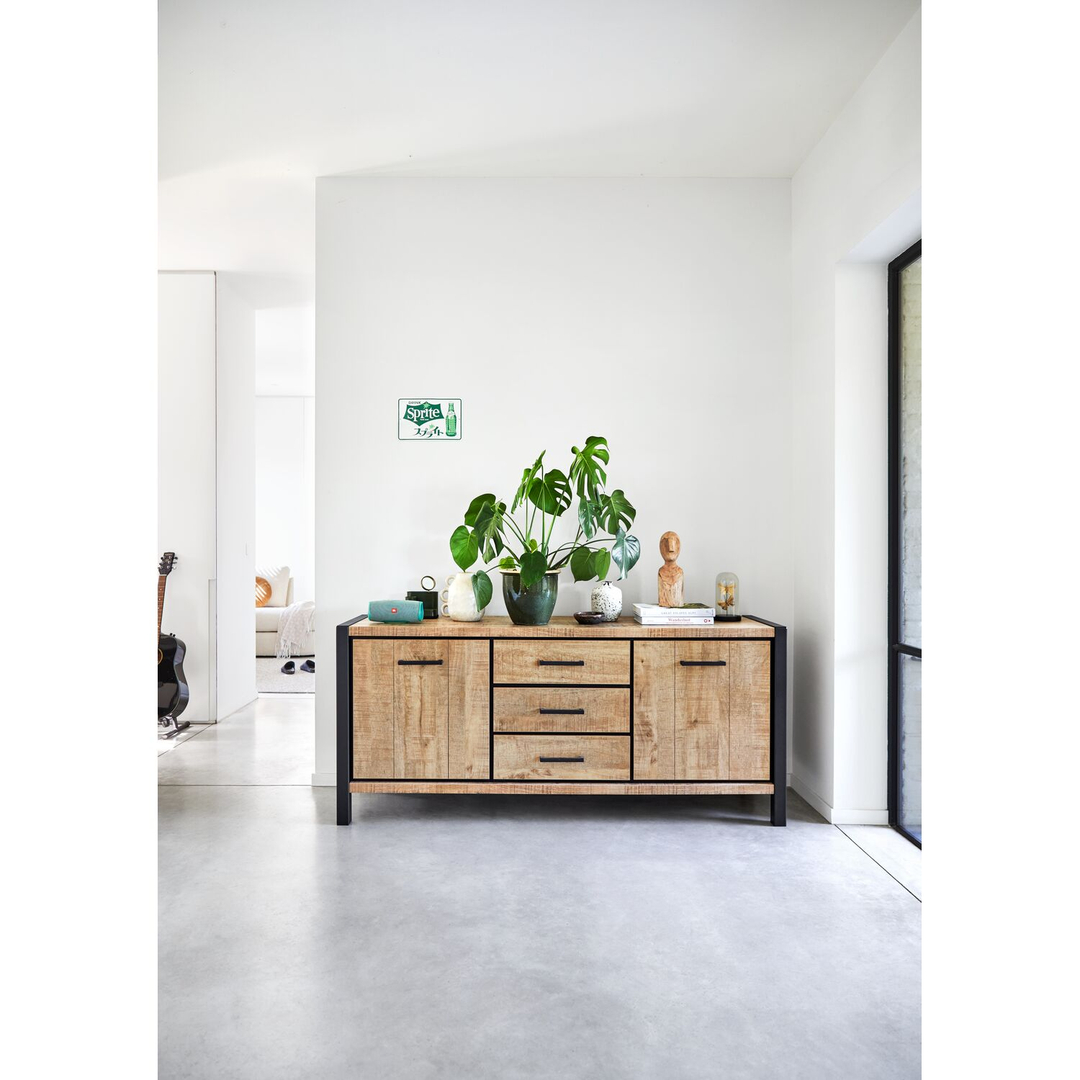 Dressoir Mantera 80x180x48 cm lichtbruin