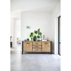 Dressoir Mantera 80x180x48 cm lichtbruin