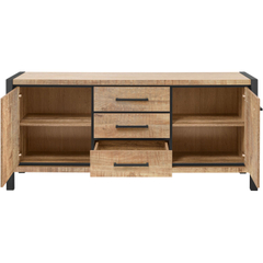 Dressoir Mantera 80x180x48 cm lichtbruin