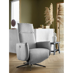 Relaxfauteuil Moio verstelbare rug en voetensteun