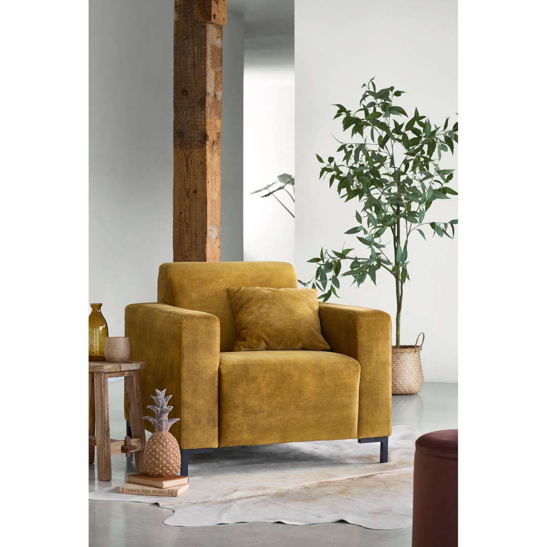 Fauteuil ALPA polyether zitting gold