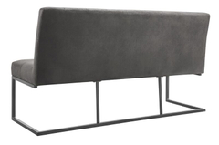 Eetkamerbank Oro 170 cm microleder donkergrijs
