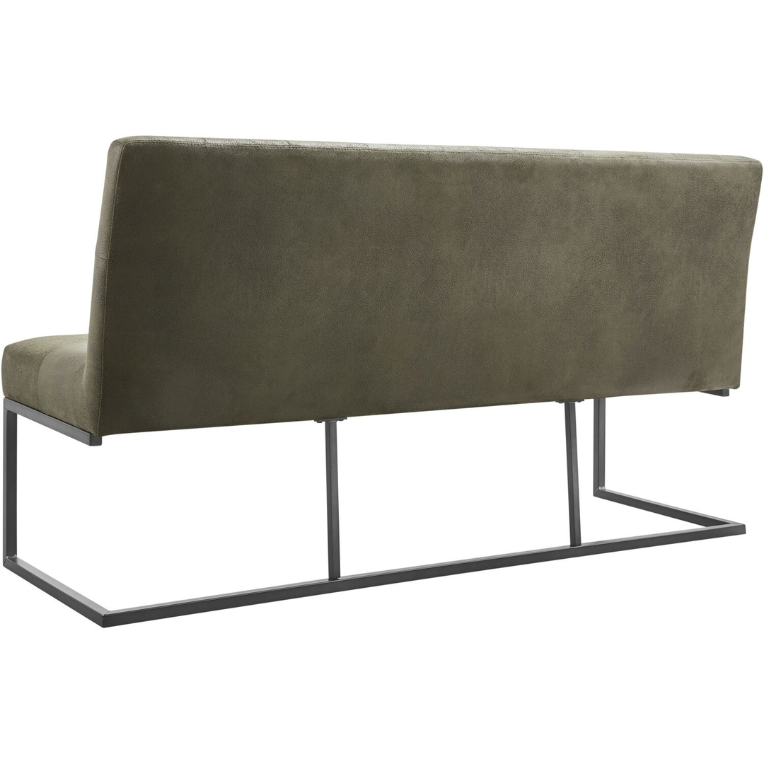 Eetkamerbank Oro 170 cm microleder groen