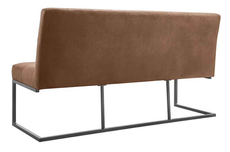 Eetkamerbank Oro 170 cm microleder bruin
