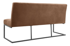 Eetkamerbank Oro 170 cm microleder bruin