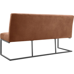 Eetkamerbank Oro 170 cm microleder bruin