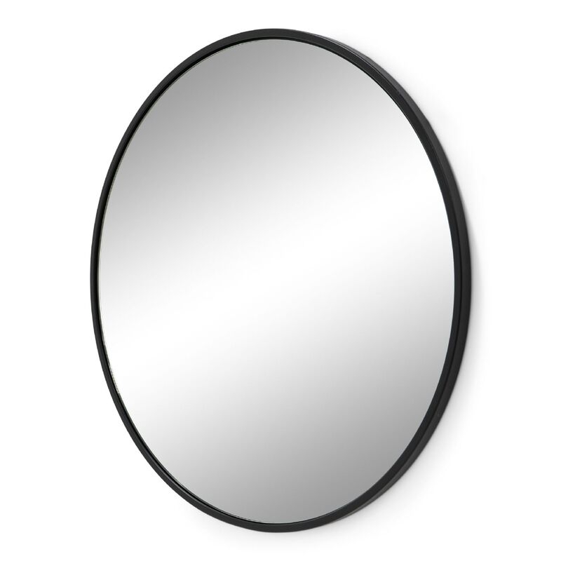 Spiegel Montala rond 60 cm zwart
