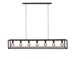 Hanglamp Tiamo zwart staal 7-lichts