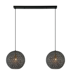 Hanglamp Tossica Ø 40 cm zwart staal 2-lichts