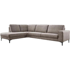 Hoekbank links Barrio bruin basic comfort