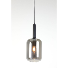 Hanglamp Peglio glas smoke zwart 1-lichts