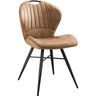 Eetkamerstoel Castione microvezel cognac