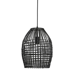 Hanglamp Orcia rond 30 cm rotan zwart