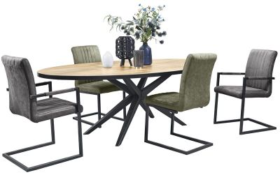 Eettafel Sandton 220x120 cm ovaal
