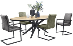 Eettafel Sandton 220x120 cm ovaal