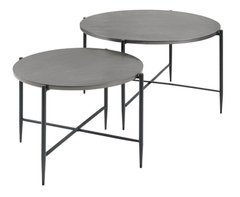 Salontafelset Pilunio 64 en 84 rond nikkel