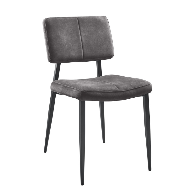 Eetkamerstoel Gento velvet antraciet