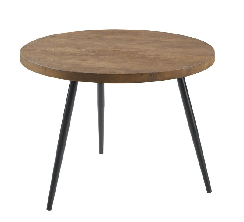 Bijzettafel Fidanza rond 60 mango bruin