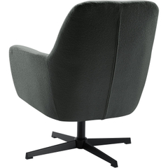 Draaifauteuil Tarkio bouclé donkergrijs