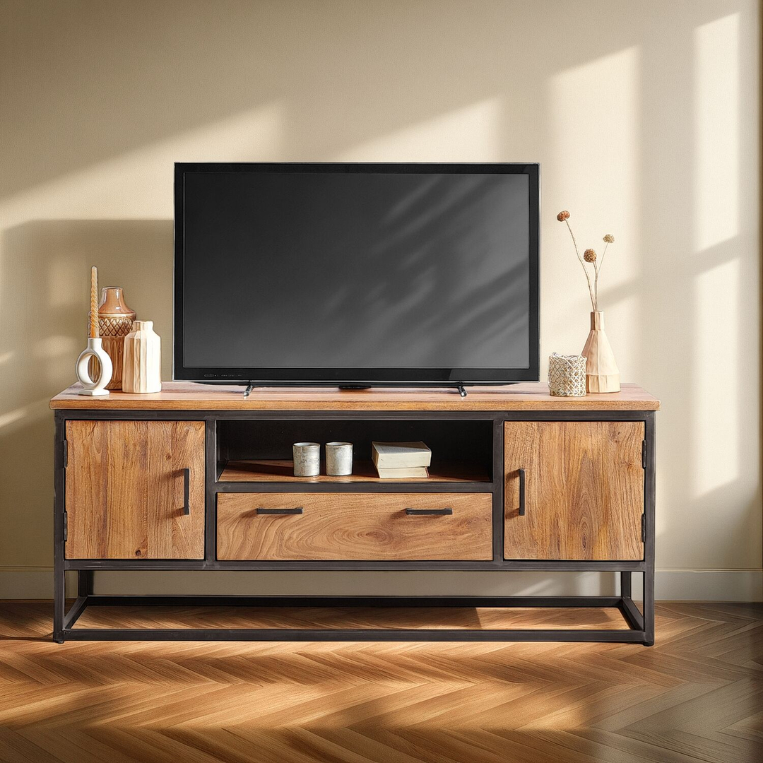 TV-meubel Mesola (150 Cm) mango natural