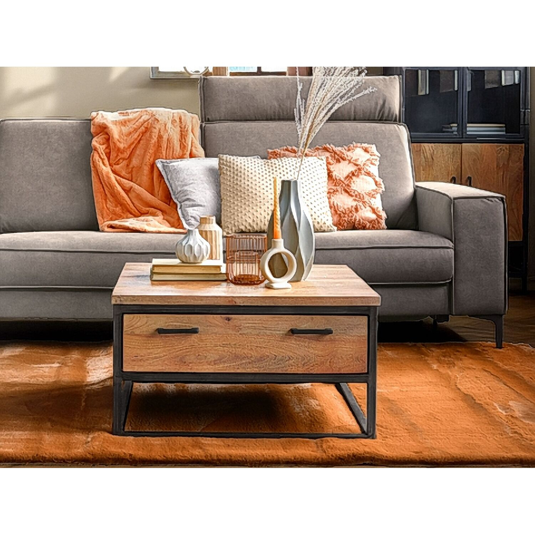 Salontafel Mesola 75x75 cm vierkant mango natural