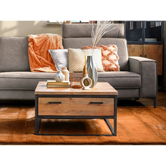 Salontafel Mesola 75x75 cm vierkant mango natural