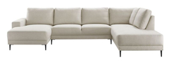 Hoekbank rechts Portona ecru premium comfort
