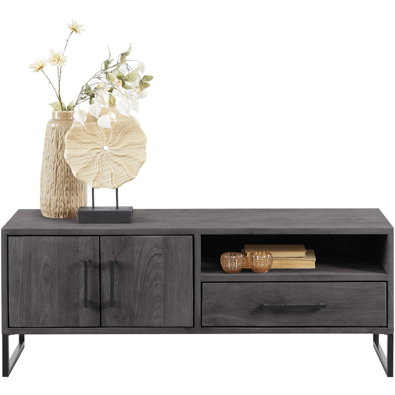 TV-meubel Piastra 126 cm zwart