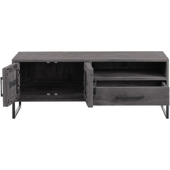 TV-meubel Piastra 126 cm zwart