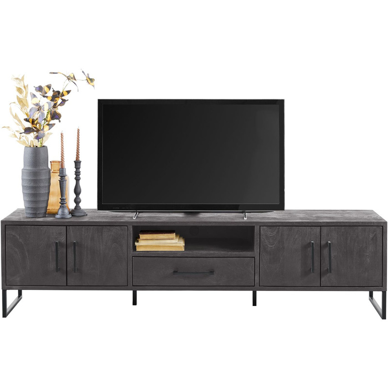 TV-meubel Piastra 188 cm zwart