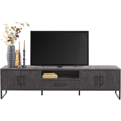 TV-meubel Piastra 188 cm zwart