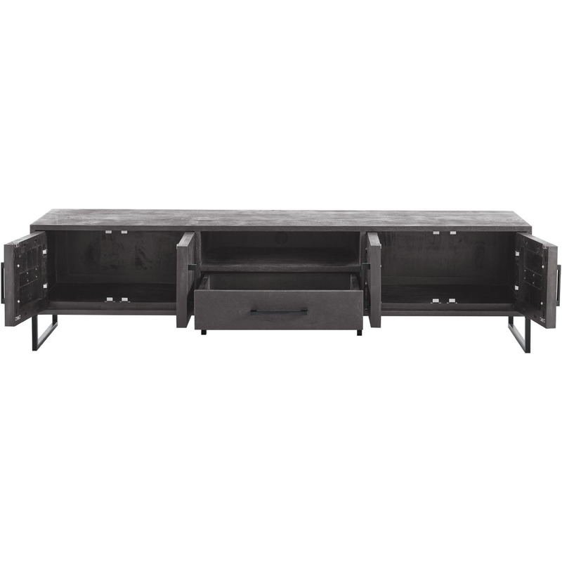 TV-meubel Piastra 188 cm zwart