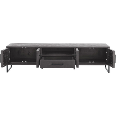 TV-meubel Piastra 188 cm zwart