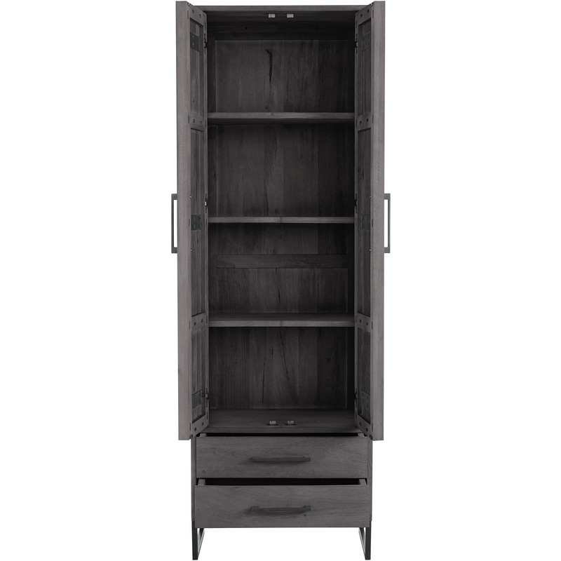Opbergkast Piastra 64 cm zwart gesloten