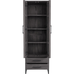Opbergkast Piastra 64 cm zwart gesloten