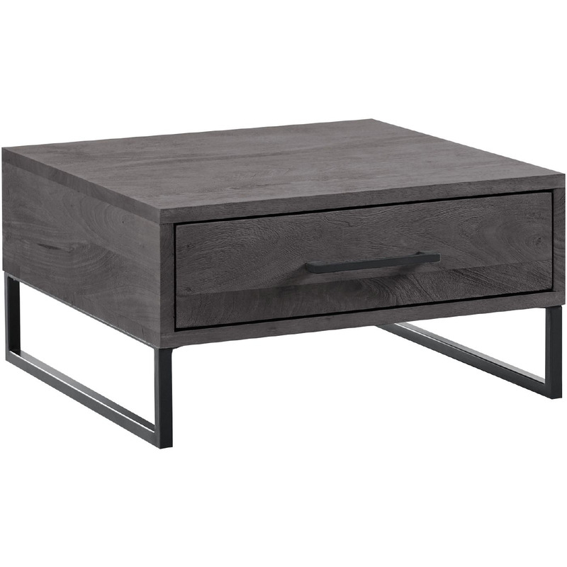 Salontafel Piastra 64x64 cm zwart