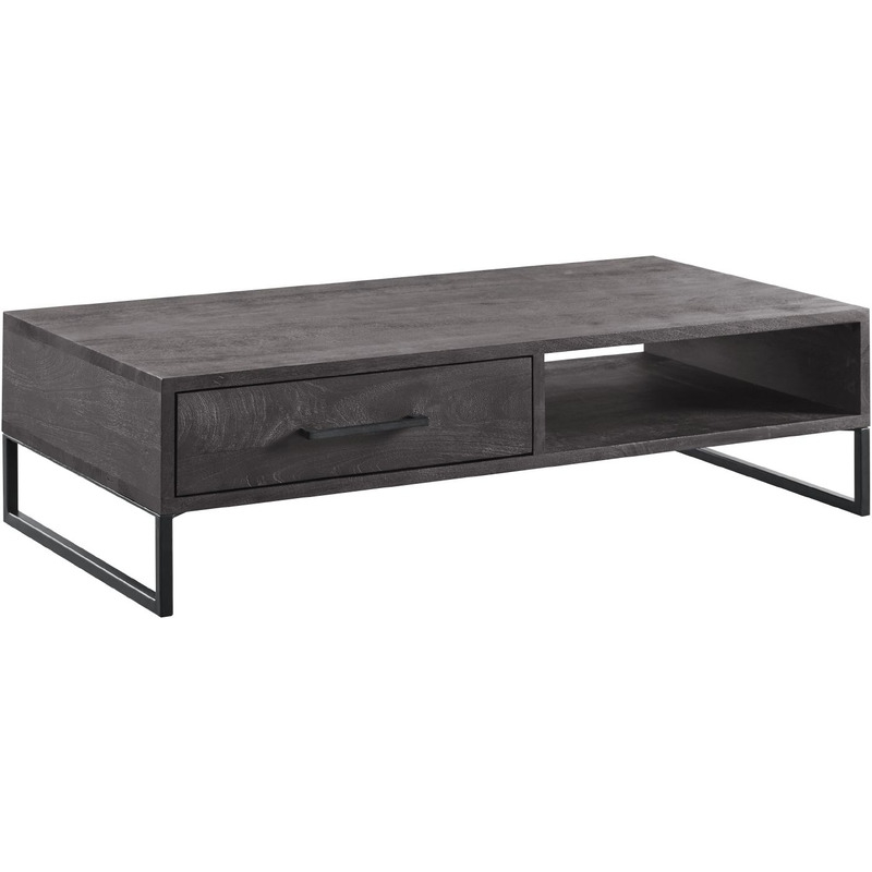 Salontafel Piastra 126x64 cm zwart