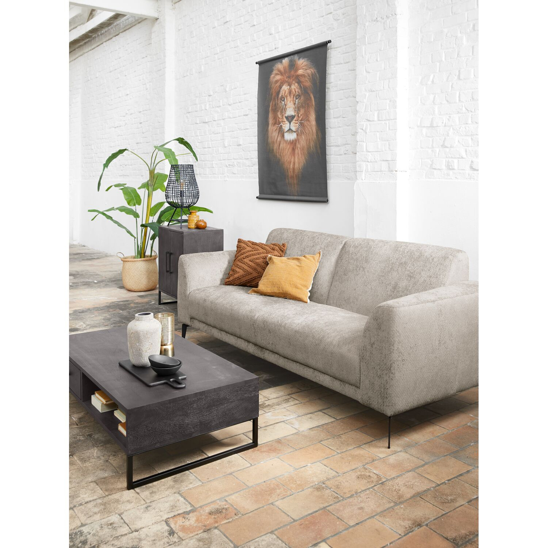 Salontafel Piastra 126x64 cm zwart